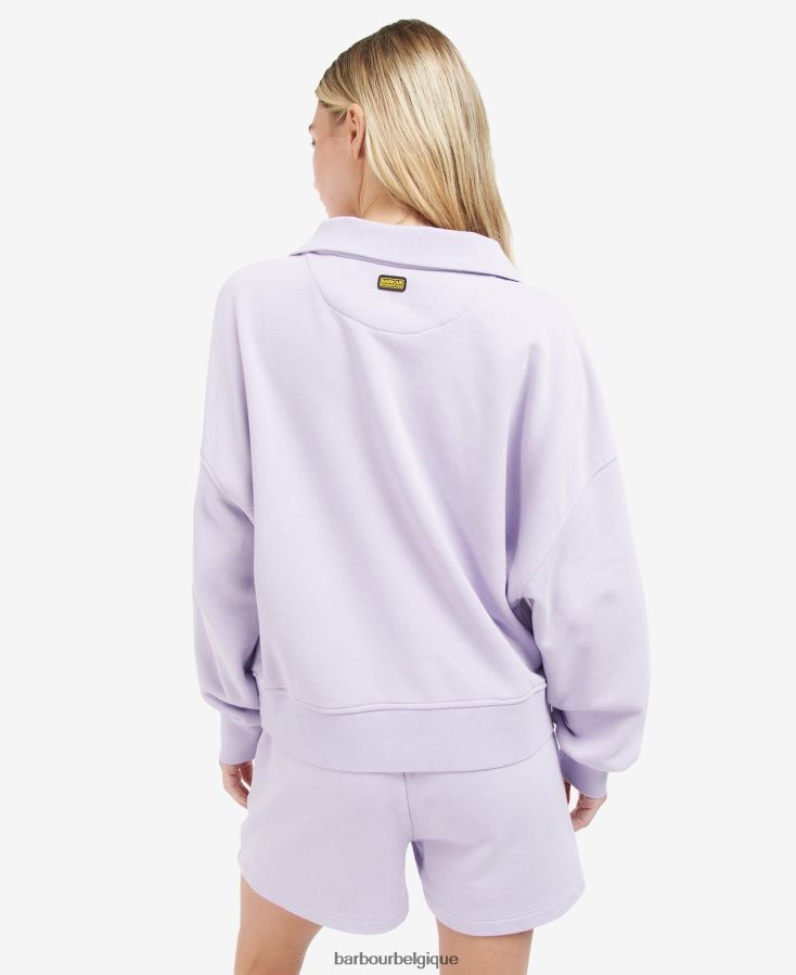 vêtements Barbour sweat lando à demi-zip glycine femmes T2L6ZP2017