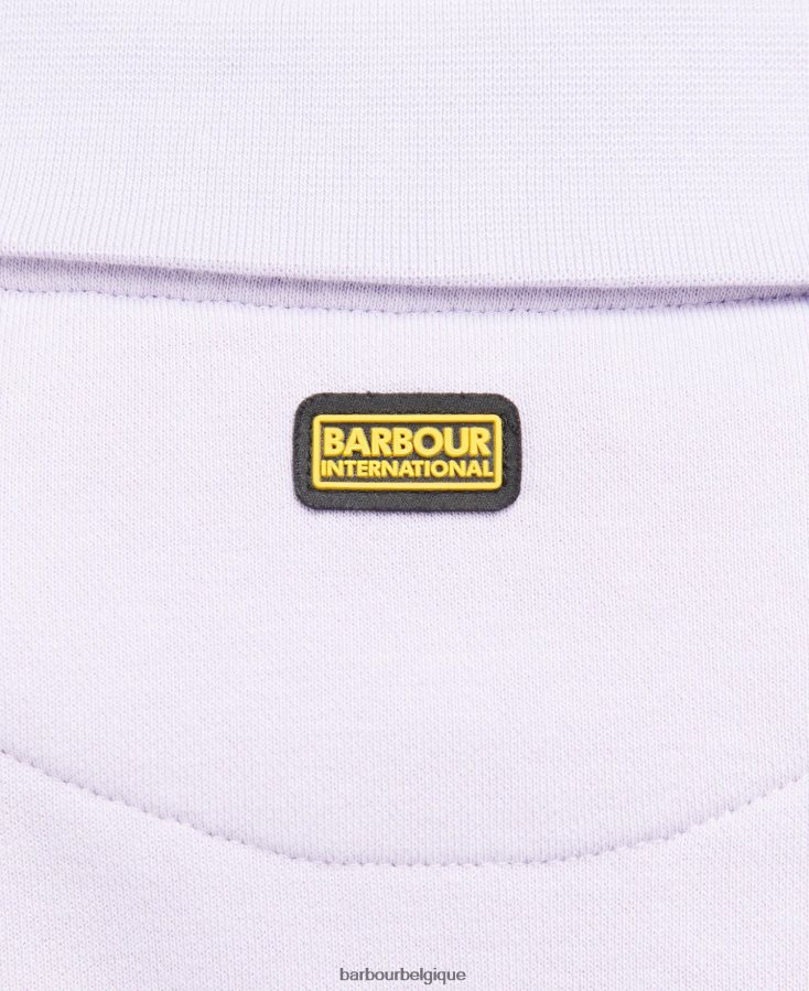 vêtements Barbour sweat lando à demi-zip glycine femmes T2L6ZP2017