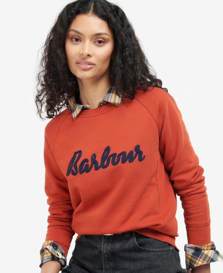 vêtements Barbour sweat otterburn ammophile femmes T2L6ZP2002