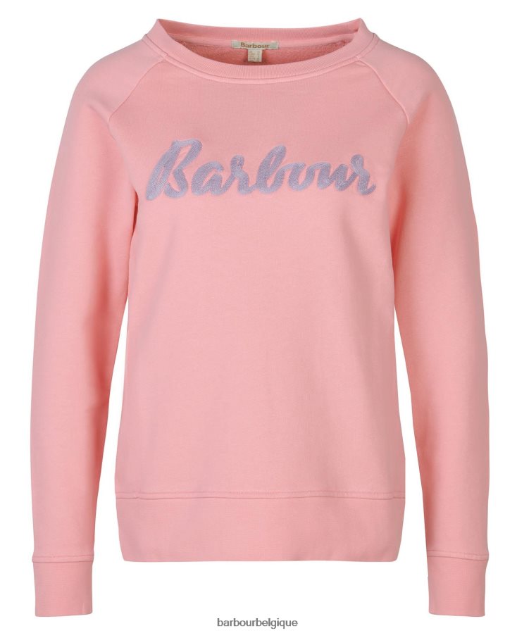 vêtements Barbour sweat otterburn lilas pâle femmes T2L6ZP2011