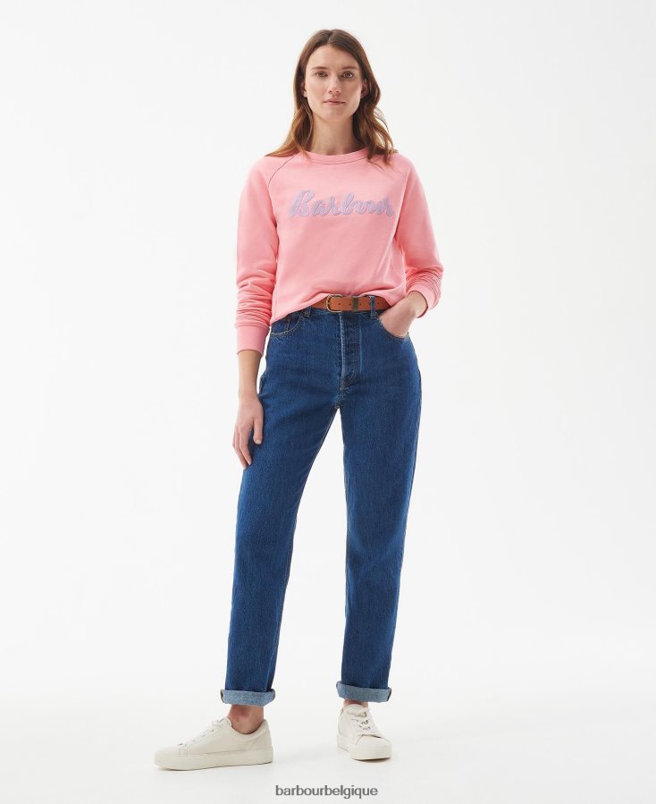 vêtements Barbour sweat otterburn lilas pâle femmes T2L6ZP2011