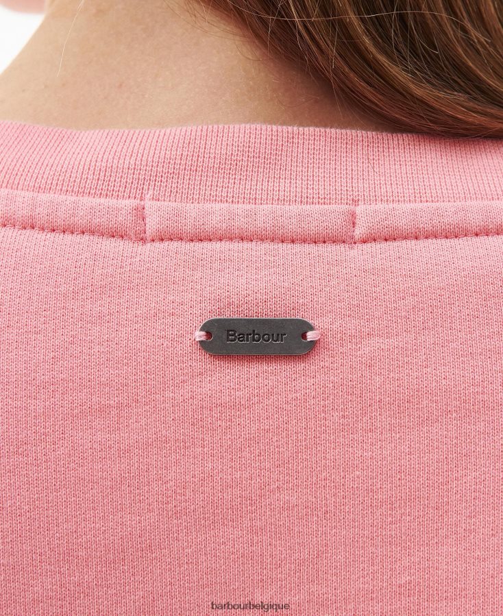 vêtements Barbour sweat otterburn lilas pâle femmes T2L6ZP2011