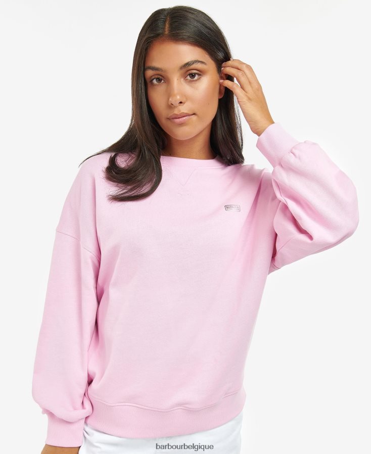 vêtements Barbour sweat rossin limonade rose femmes T2L6ZP1993
