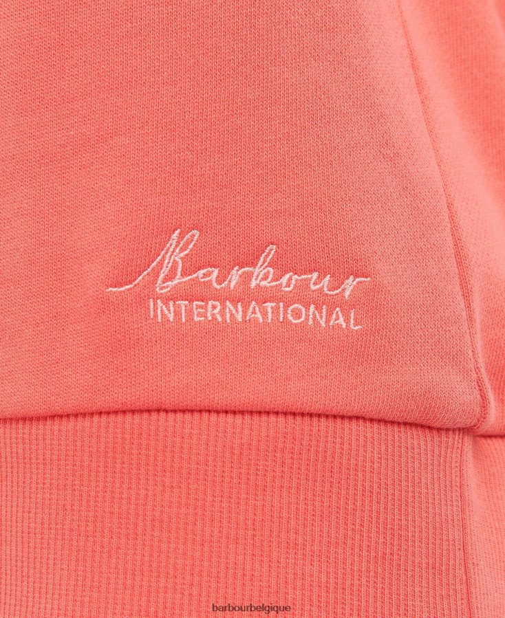 vêtements Barbour sweat-shirt Fenway en coton Cayenne femmes T2L6ZP2003