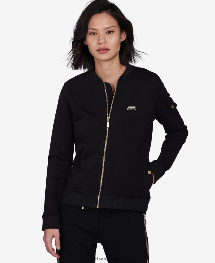 vêtements Barbour sweat zippé magna noir femmes T2L6ZP1997