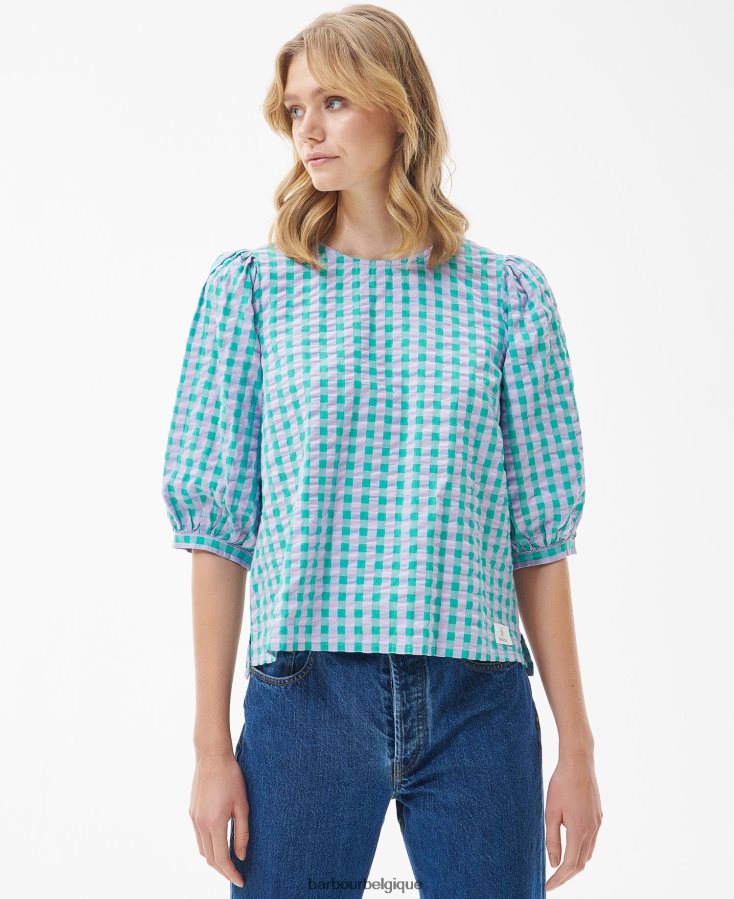 vêtements Barbour dessus de géranium multi classique femmes T2L6ZP1610