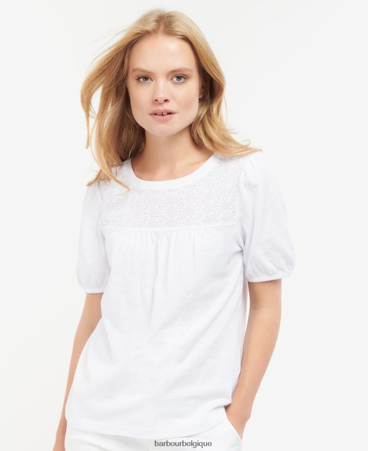 vêtements Barbour dessus de perle Olivier femmes T2L6ZP1669