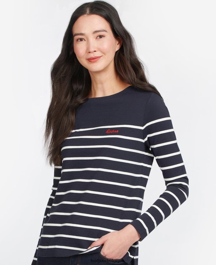 vêtements Barbour haut bradley nuage/marine femmes T2L6ZP1676