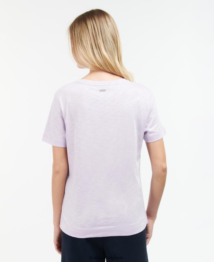 vêtements Barbour haut darla jacinthe des bois femmes T2L6ZP1751