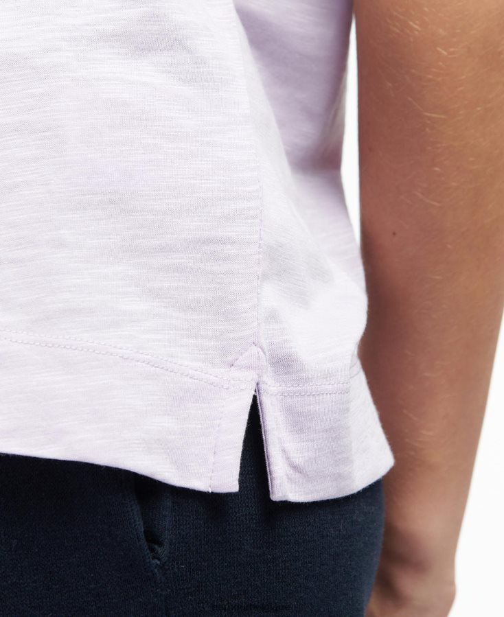 vêtements Barbour haut darla jacinthe des bois femmes T2L6ZP1751