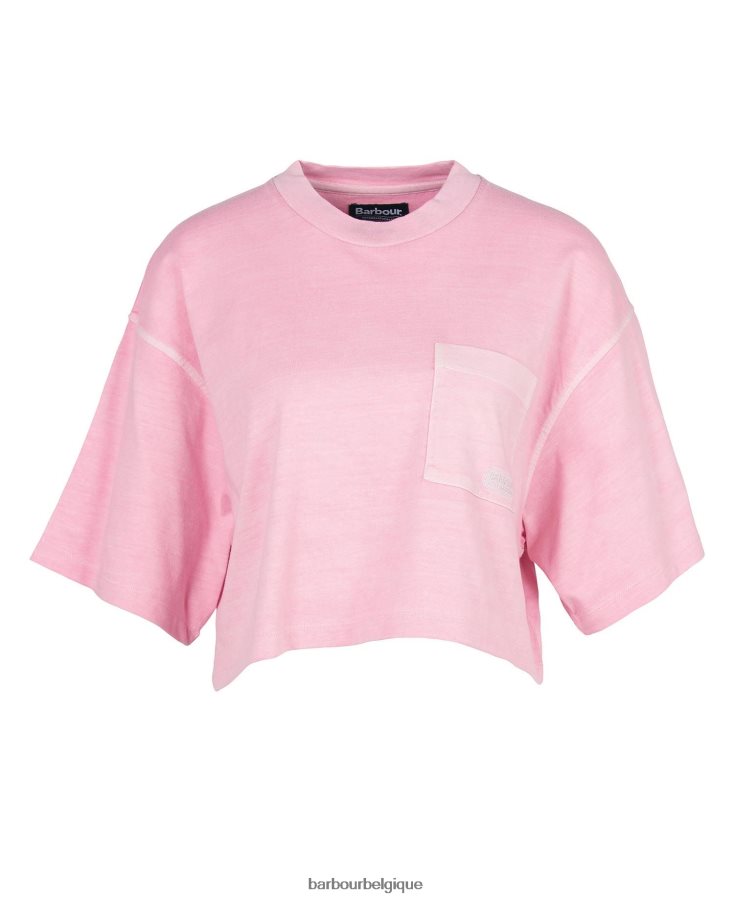 vêtements Barbour haut de galica béguin rose femmes T2L6ZP1730