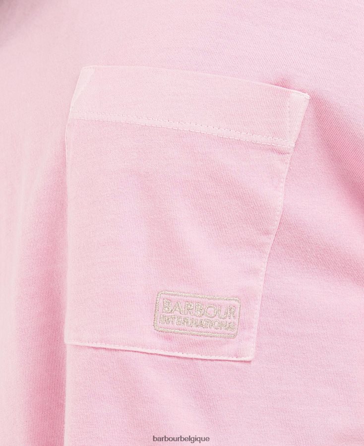 vêtements Barbour haut de galica béguin rose femmes T2L6ZP1730