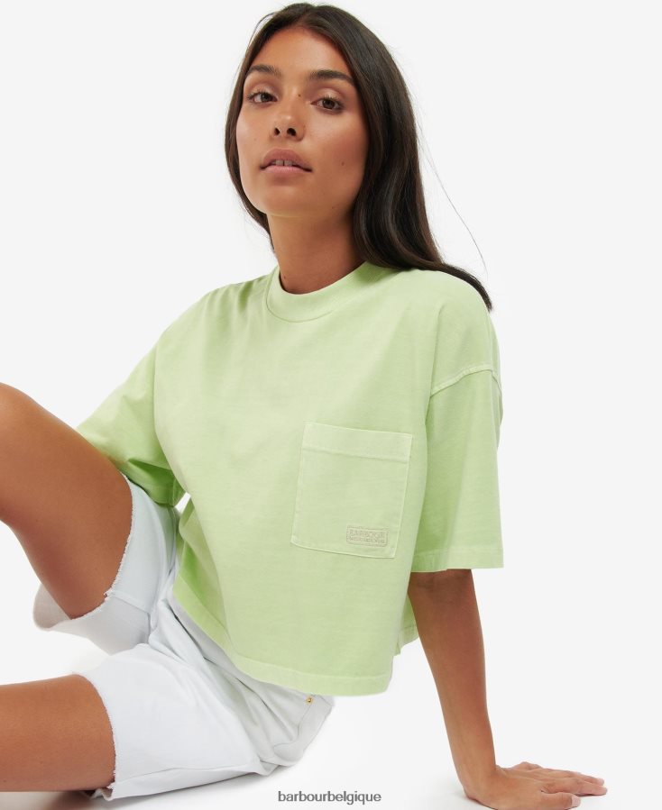 vêtements Barbour haut de galica béguin rose femmes T2L6ZP1735