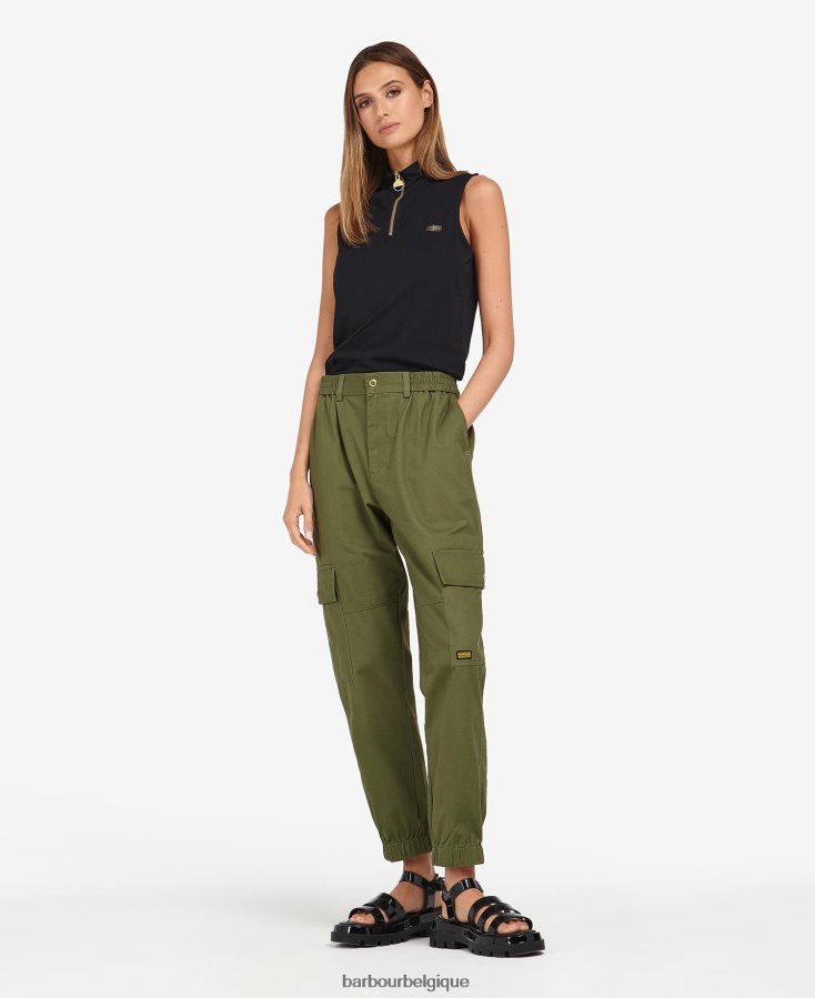 vêtements Barbour haut à demi-zip kasuki noir classique femmes T2L6ZP1672