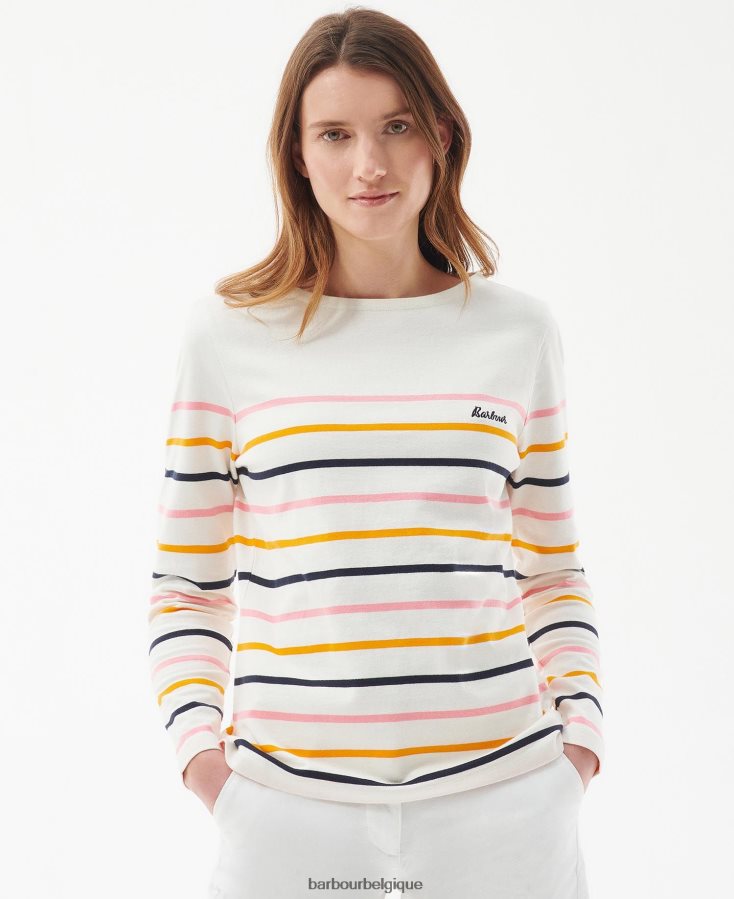 vêtements Barbour haut hawkins bande de nuage femmes T2L6ZP1656