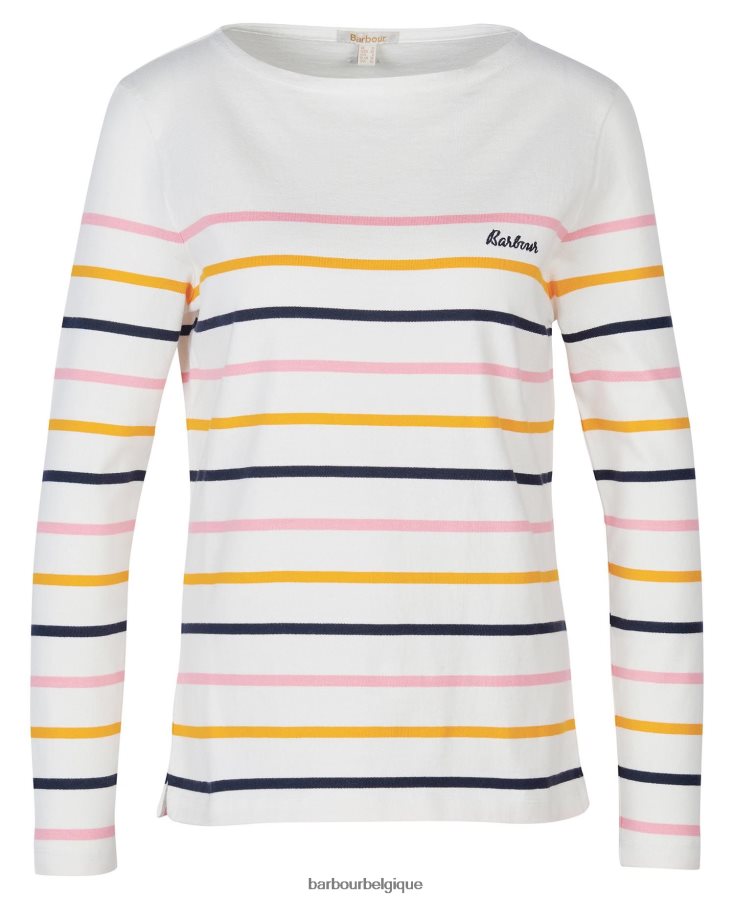 vêtements Barbour haut hawkins bande de nuage femmes T2L6ZP1656