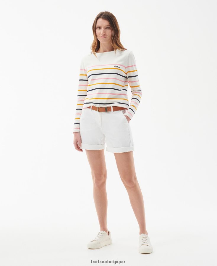 vêtements Barbour haut hawkins bande de nuage femmes T2L6ZP1656