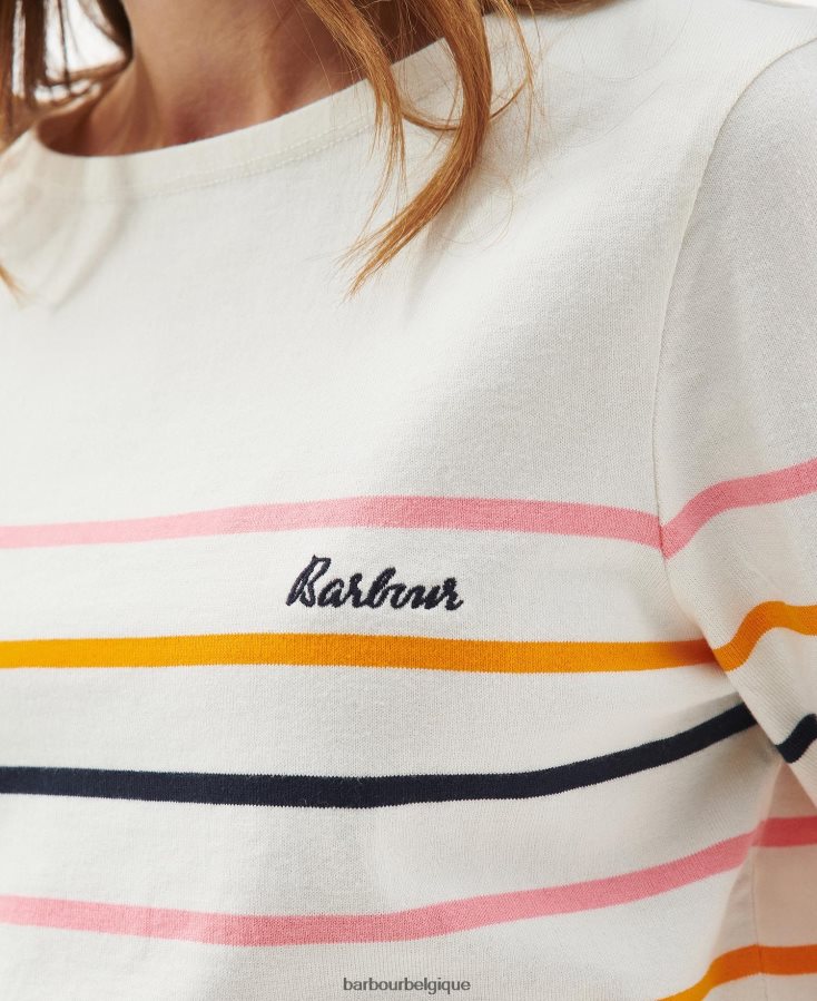 vêtements Barbour haut hawkins bande de nuage femmes T2L6ZP1656