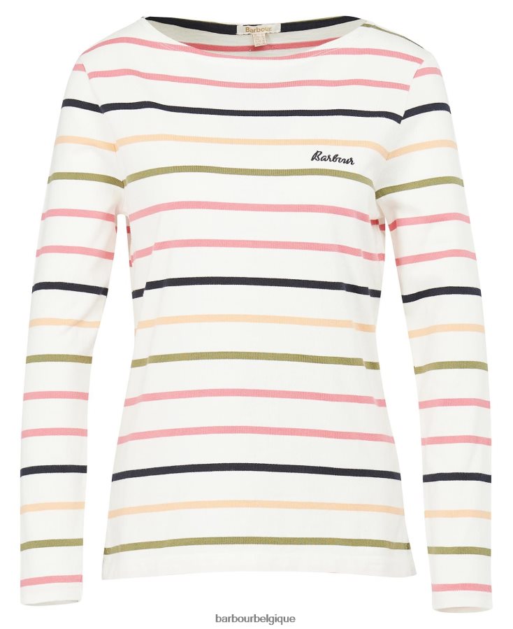 vêtements Barbour haut hawkins bande de nuage femmes T2L6ZP1665