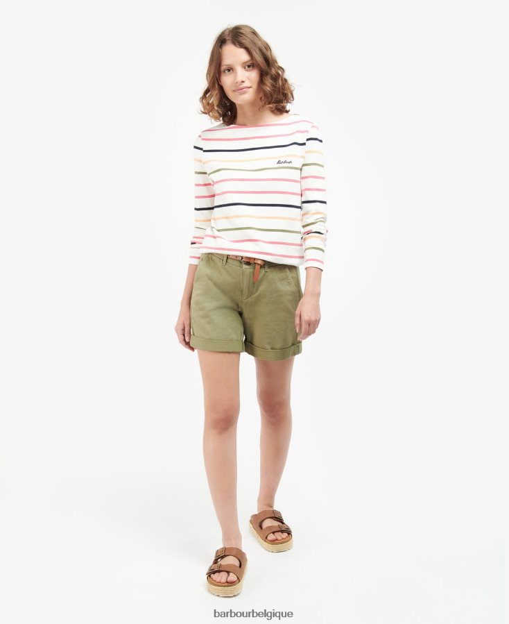 vêtements Barbour haut hawkins bande de nuage femmes T2L6ZP1665