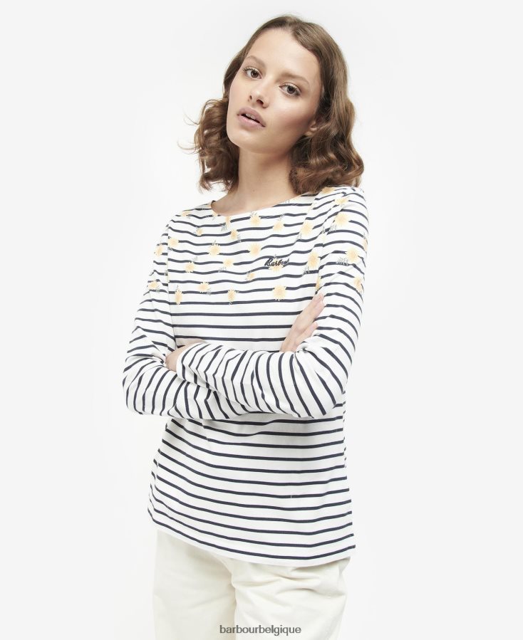 vêtements Barbour haut imprimé bradley nuage d'impression femmes T2L6ZP1729