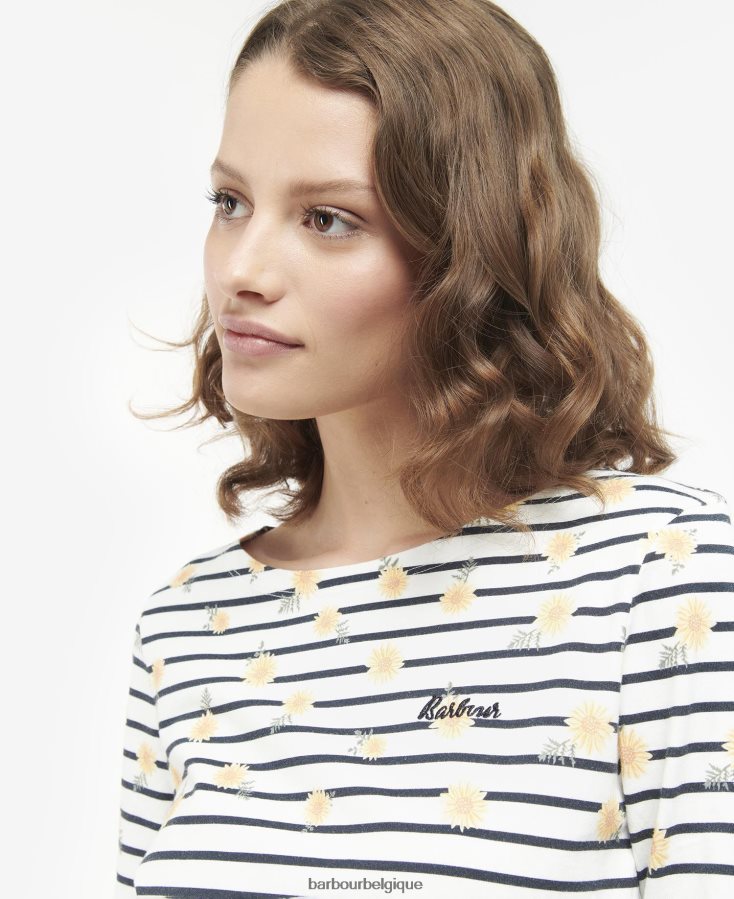 vêtements Barbour haut imprimé bradley nuage d\'impression femmes T2L6ZP1729