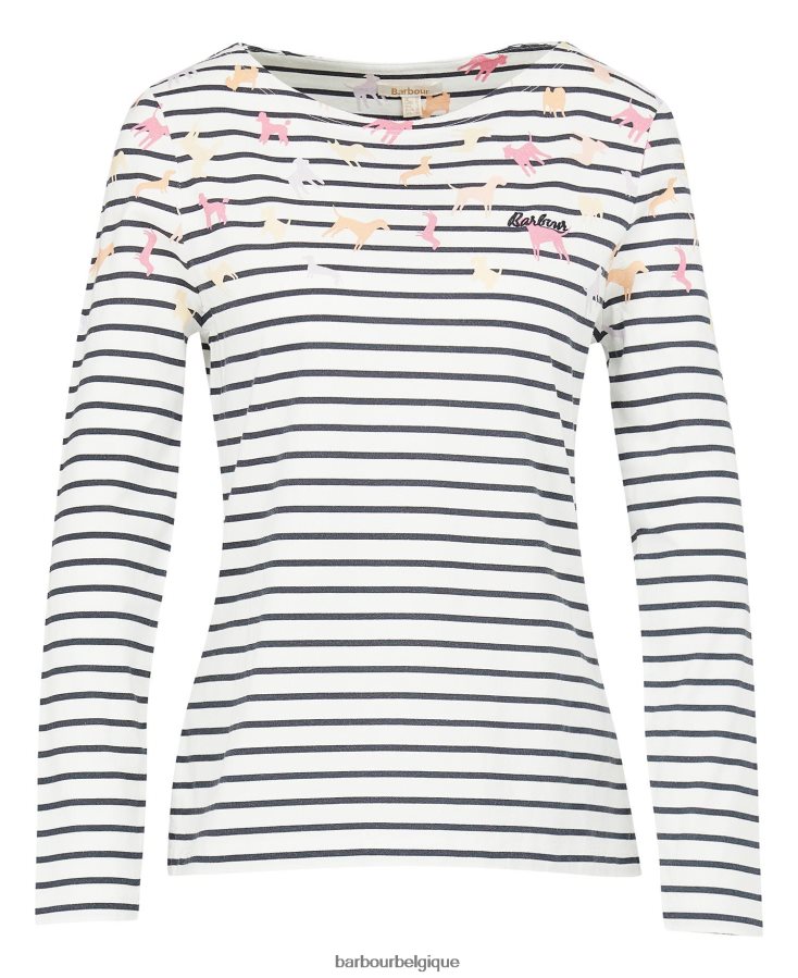 vêtements Barbour haut imprimé bradley nuage d\'impression femmes T2L6ZP1738