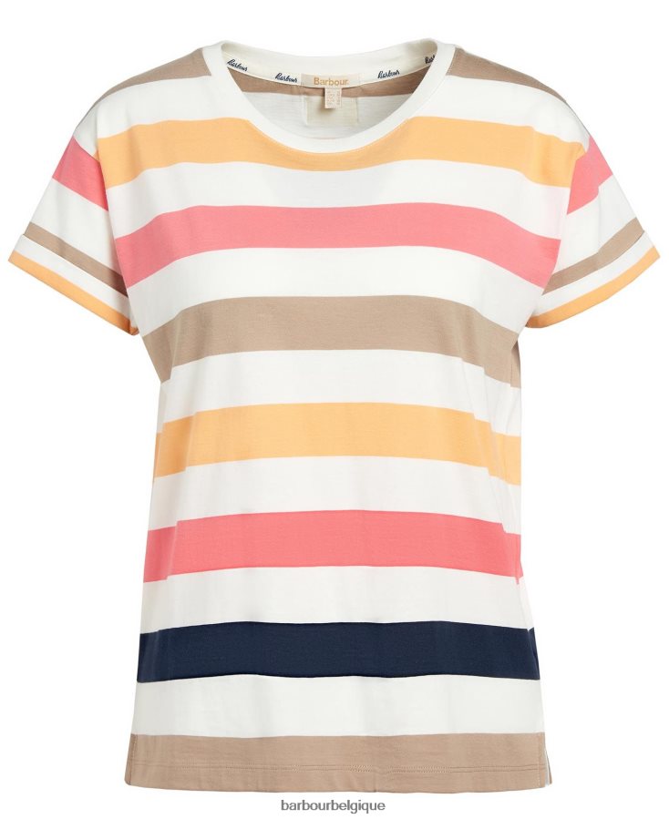 vêtements Barbour haut lyndale babeurre multi lumière femmes T2L6ZP1647