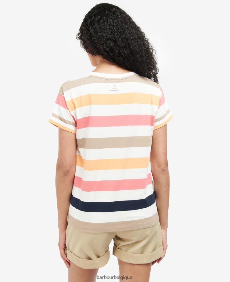 vêtements Barbour haut lyndale babeurre multi lumière femmes T2L6ZP1647