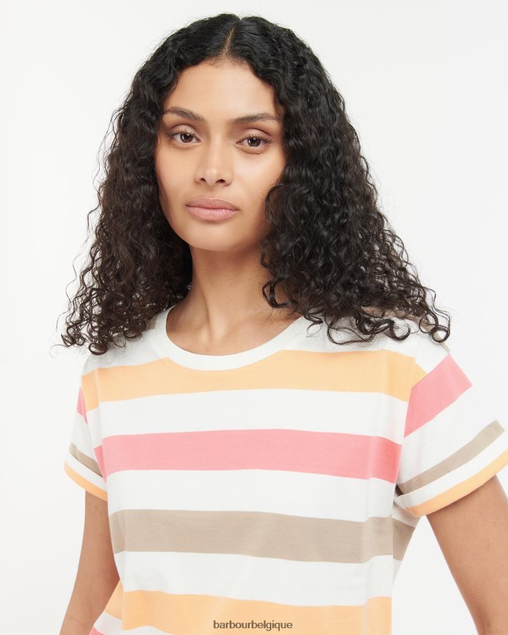 vêtements Barbour haut lyndale babeurre multi lumière femmes T2L6ZP1647