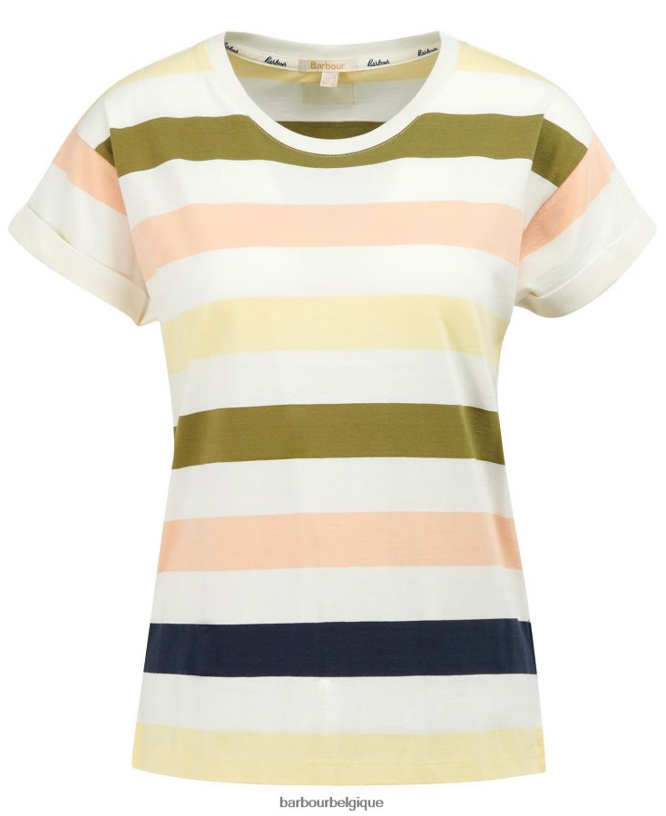 vêtements Barbour haut lyndale babeurre multi lumière femmes T2L6ZP1678