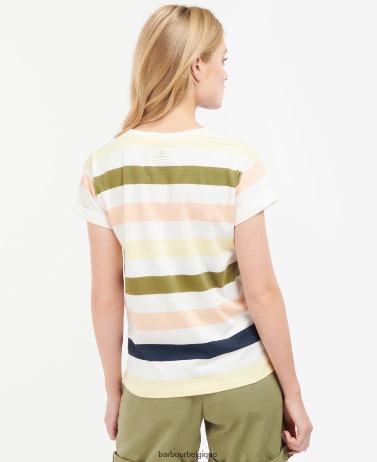 vêtements Barbour haut lyndale babeurre multi lumière femmes T2L6ZP1678