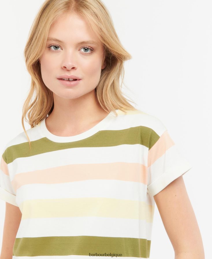 vêtements Barbour haut lyndale babeurre multi lumière femmes T2L6ZP1678