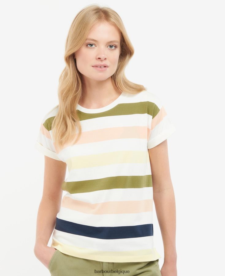 vêtements Barbour haut lyndale babeurre multi lumière femmes T2L6ZP1678