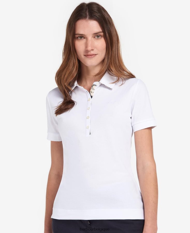 vêtements Barbour haut portsdown tartan rose/indigo femmes T2L6ZP1740