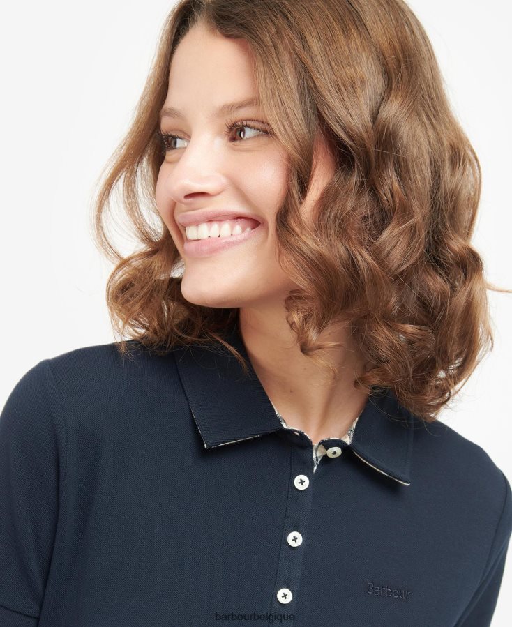 vêtements Barbour haut portsdown tartan rose/indigo femmes T2L6ZP1757