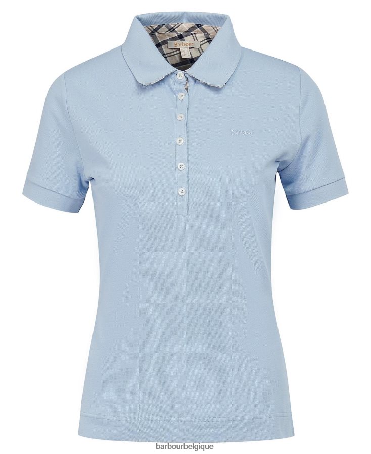 vêtements Barbour haut portsdown tartan rose/indigo femmes T2L6ZP1758