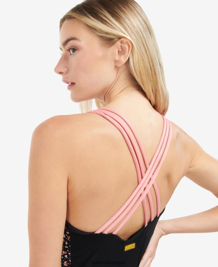 vêtements Barbour sommet de l\'autoroute noir classique femmes T2L6ZP1725