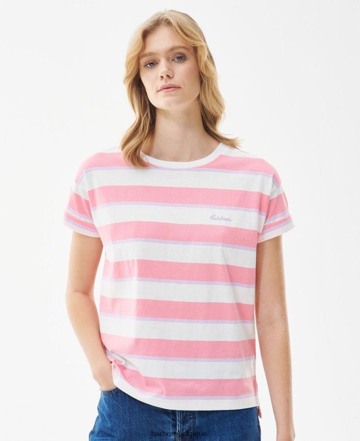 vêtements Barbour t-shirt acanthe multi-rayures femmes T2L6ZP1653
