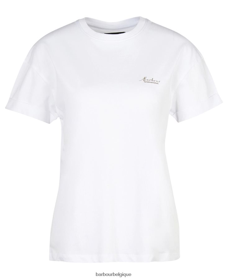 vêtements Barbour t-shirt alonso noir classique femmes T2L6ZP1694