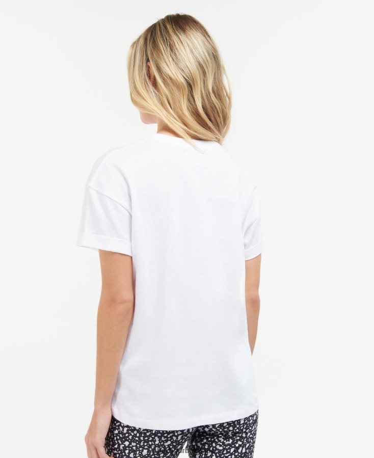 vêtements Barbour t-shirt alonso noir classique femmes T2L6ZP1694