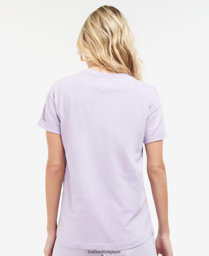 vêtements Barbour t-shirt alonso noir classique femmes T2L6ZP1724