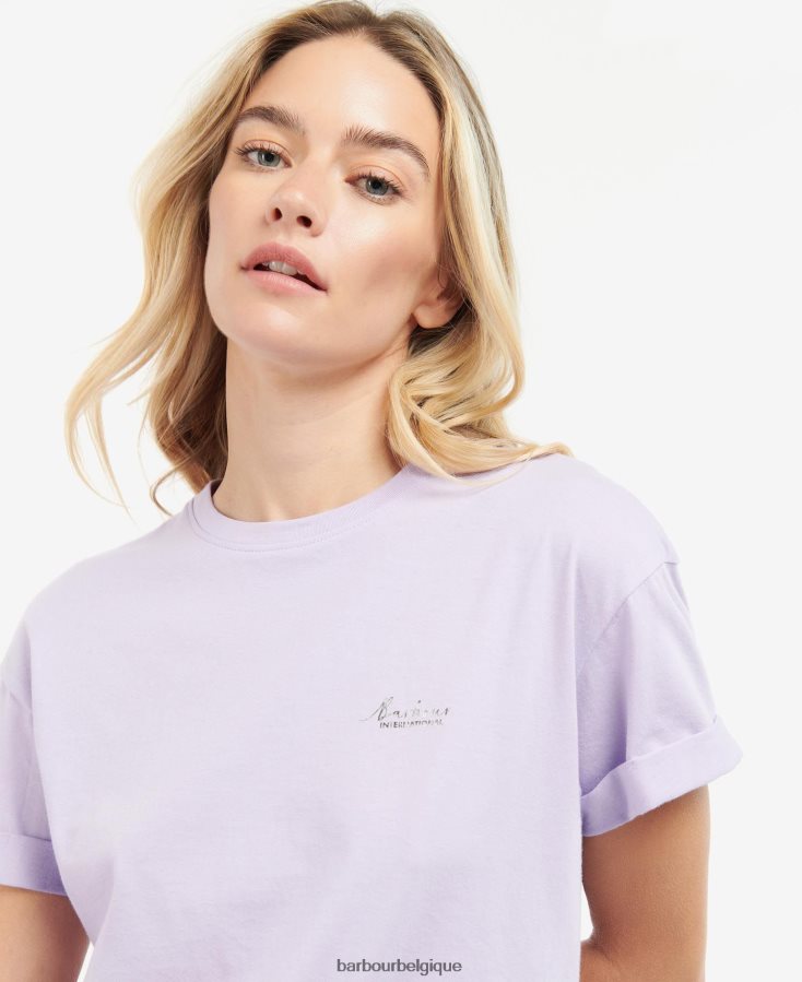 vêtements Barbour t-shirt alonso noir classique femmes T2L6ZP1724