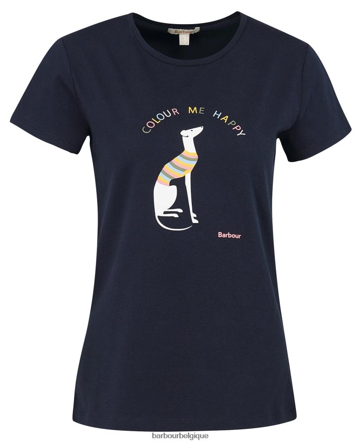 vêtements Barbour t-shirt bowland blanc classique femmes T2L6ZP1737