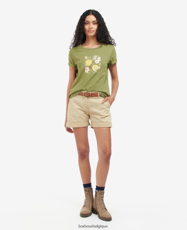 vêtements Barbour t-shirt coraline Babeurre femmes T2L6ZP1667