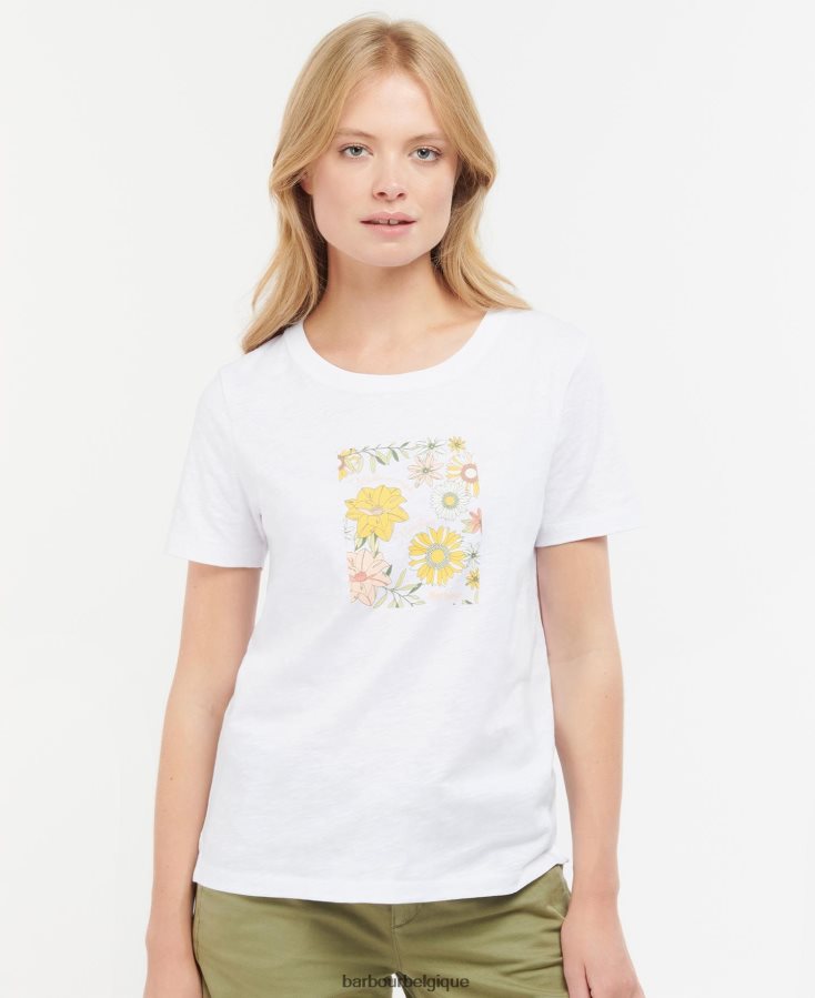 vêtements Barbour t-shirt coraline Babeurre femmes T2L6ZP1679