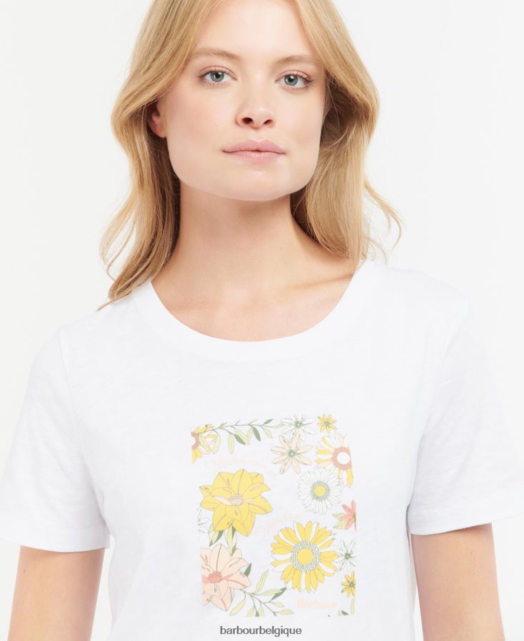 vêtements Barbour t-shirt coraline Babeurre femmes T2L6ZP1679