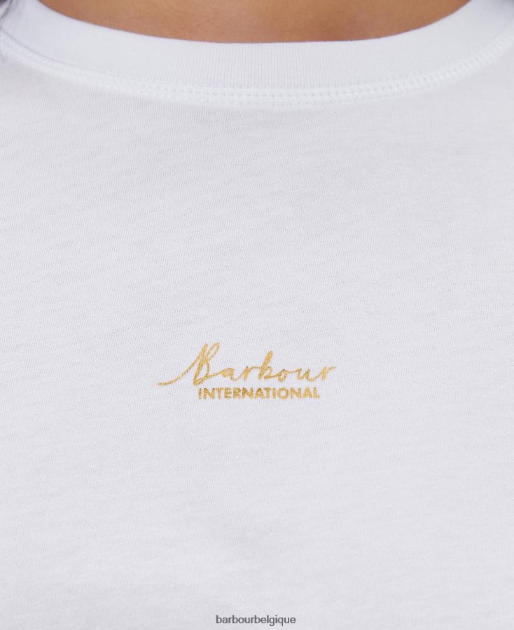 vêtements Barbour t-shirt halton rose tendre femmes T2L6ZP1713