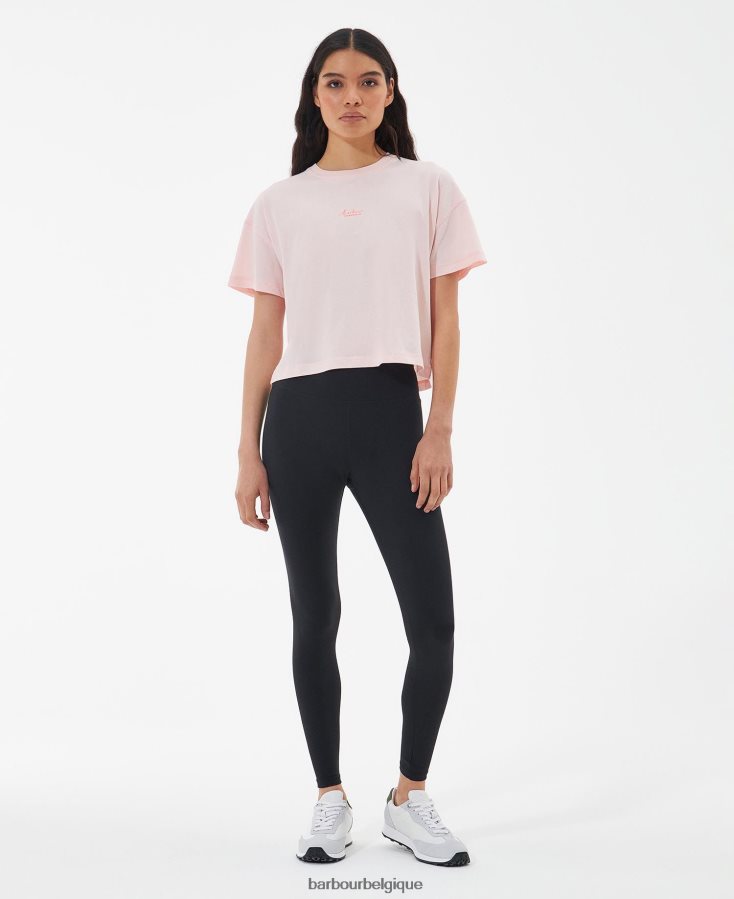 vêtements Barbour t-shirt halton rose tendre femmes T2L6ZP1721