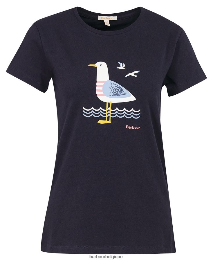 vêtements Barbour t-shirt merseyside marine classique femmes T2L6ZP1741